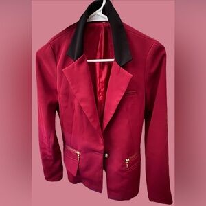 Elegant Women's Red Blazer